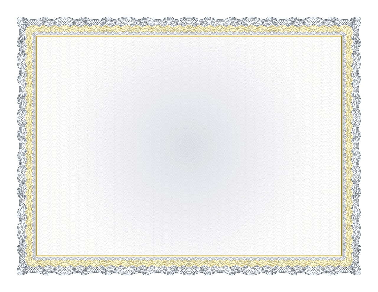 Great Papers! Navy Twisty Graph with Gold Foil Certificate, 8.5" x 11", Printer Compatible, 30 certificates